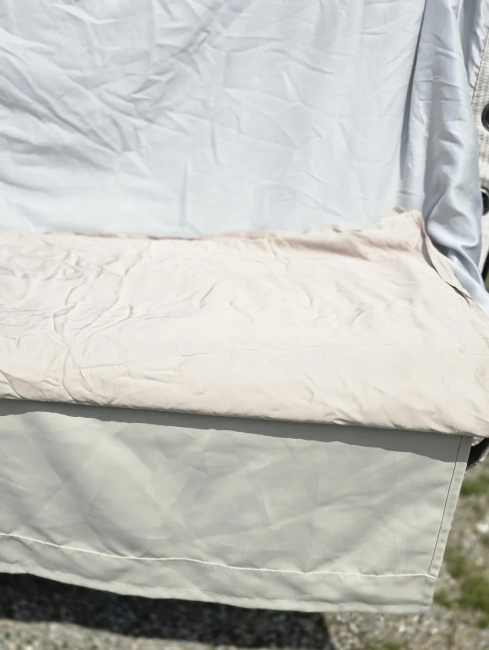 Quince 100% Organic Vicose Bamboo Sand Duvet Cover King Cal King